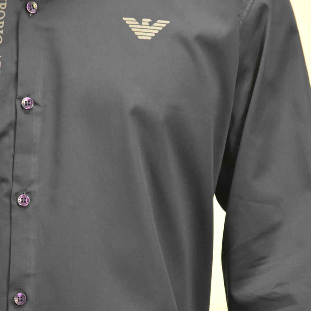 Emporio Armani Black Premium Quality Shirt-thumb-4