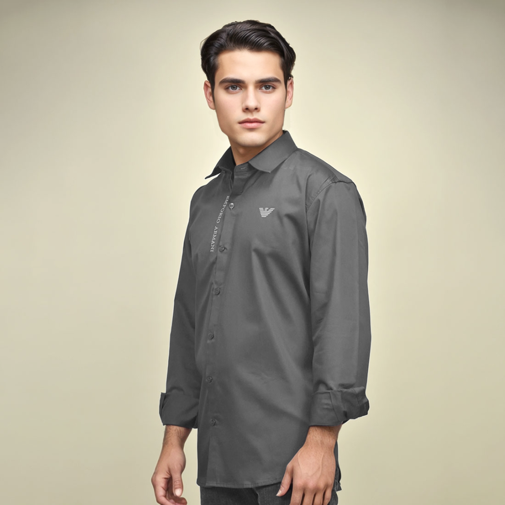 Emporio Armani Black Premium Quality Shirt-thumb-0