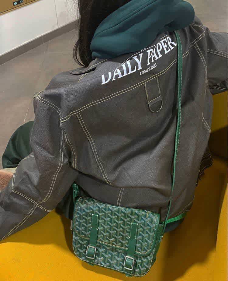 Goyard Green Premium Quality Pouch-thumb-2