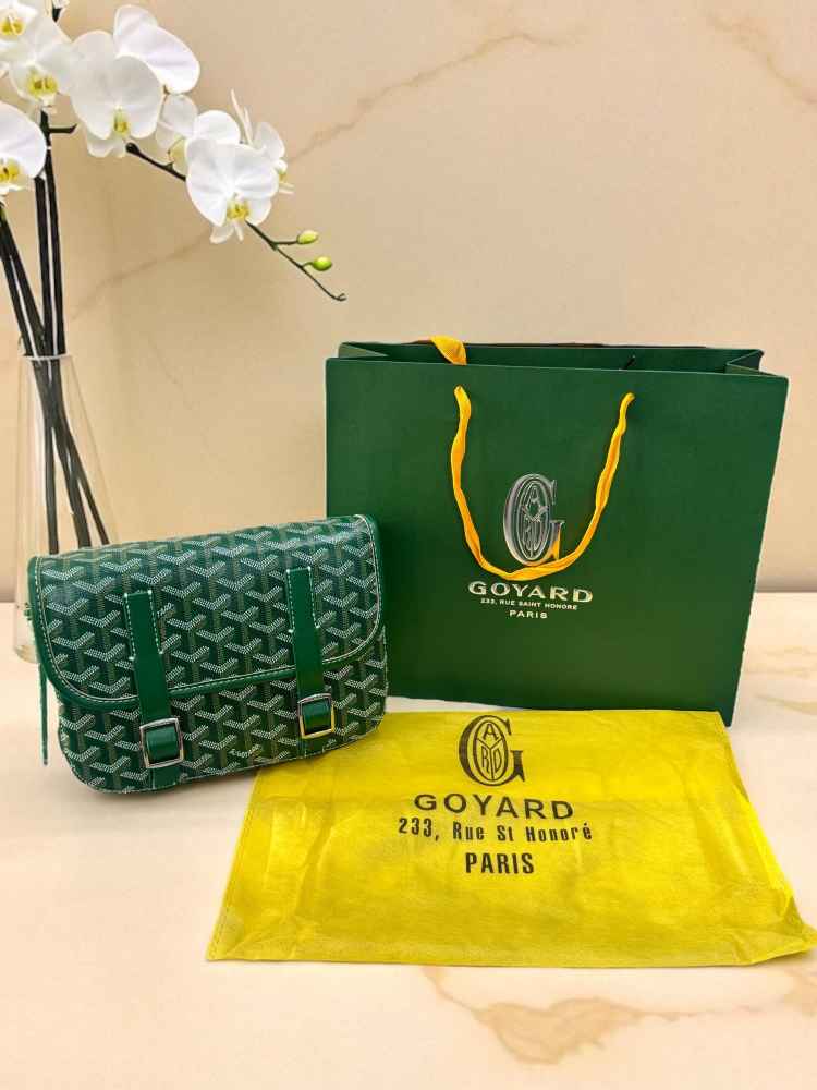 Goyard Green Premium Quality Pouch-thumb-3