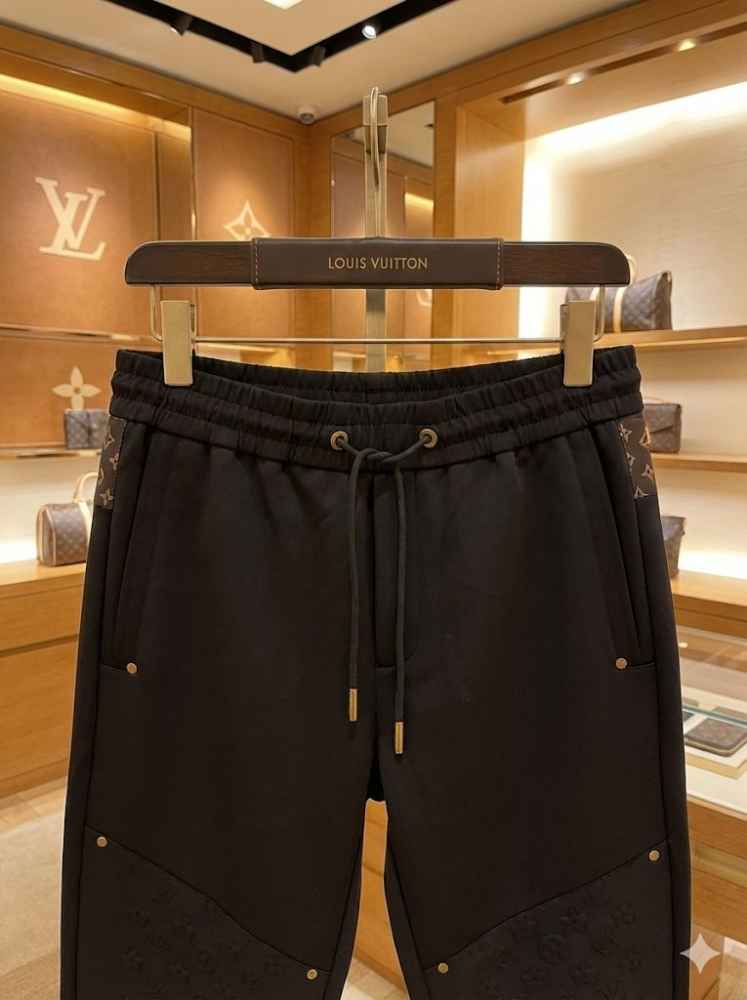 Louis Vuitton Black Premium Quality Warm Track Pant-6