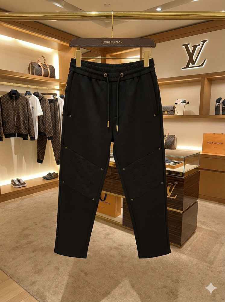 Louis Vuitton Black Premium Quality Warm Track Pant-8