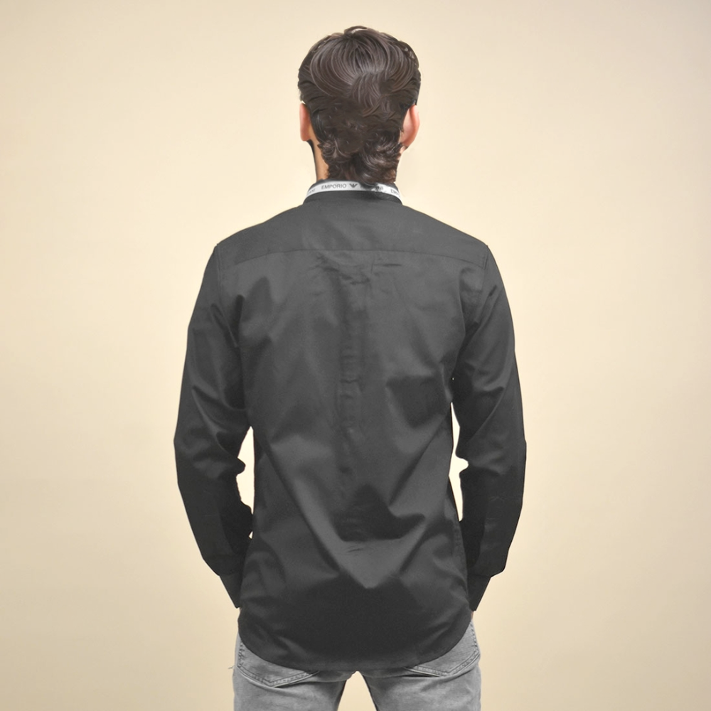 Emporio Armani Black Premium Cotton Shirt-3