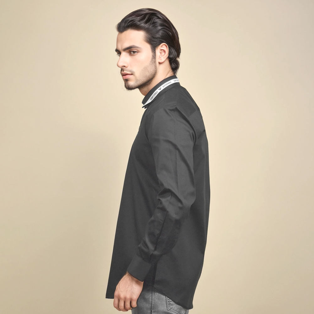 Emporio Armani Black Premium Cotton Shirt-2