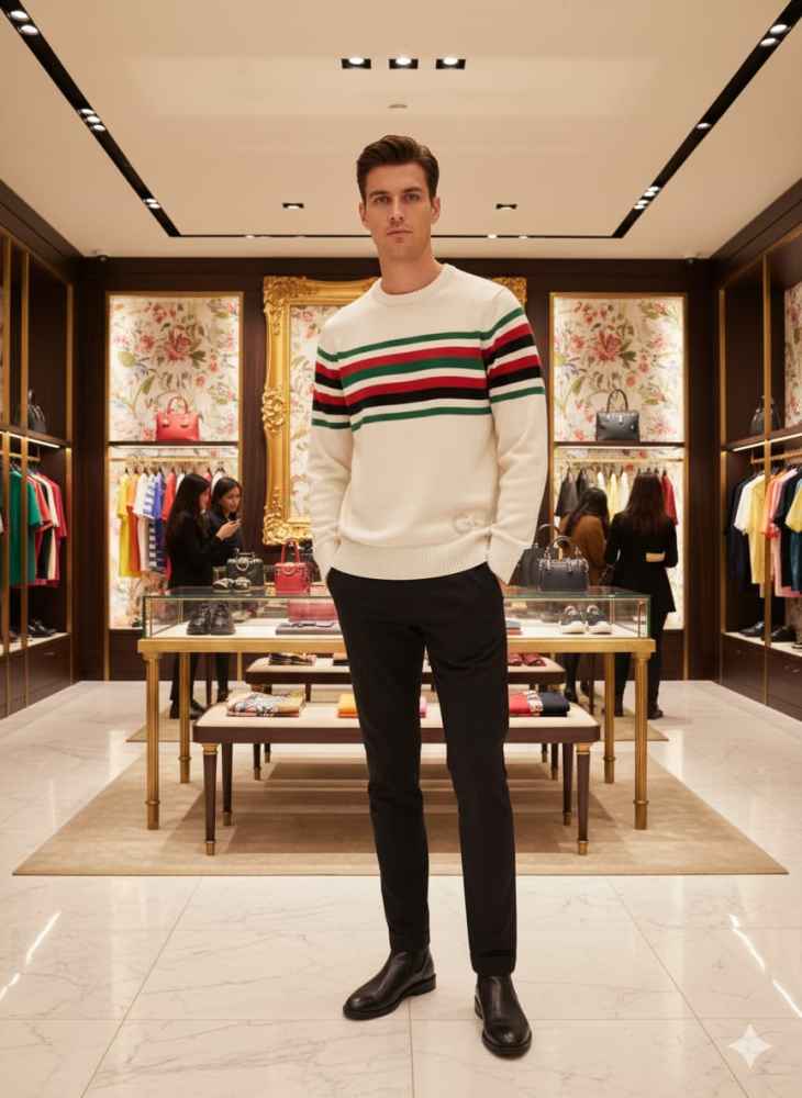 Gucci Embroidery White cotton Sweatshirt-thumb-0