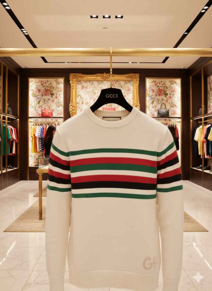 Gucci Embroidery White cotton Sweatshirt-thumb-2
