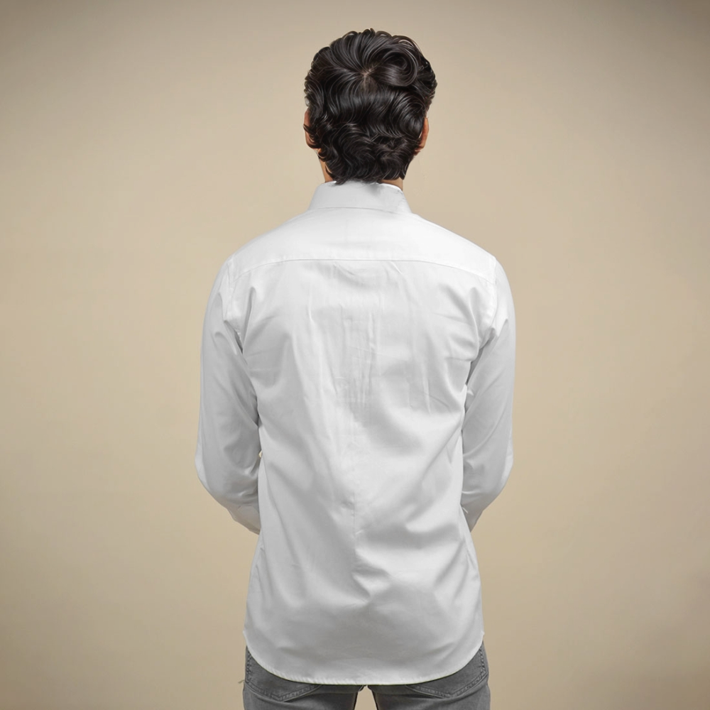 Armani Exchange Printed White Premium Shirt-3