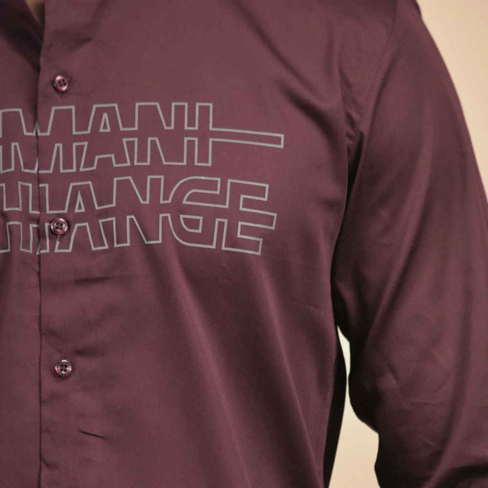 Armani Exchange Wine Premium Quality Shirt-4