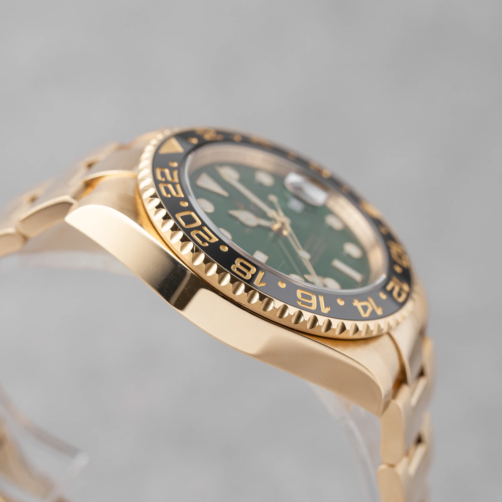 Rolex GMT-Master II Green dial 18K Yellow Gold & Ceramic Men's Watch 116718LN-4