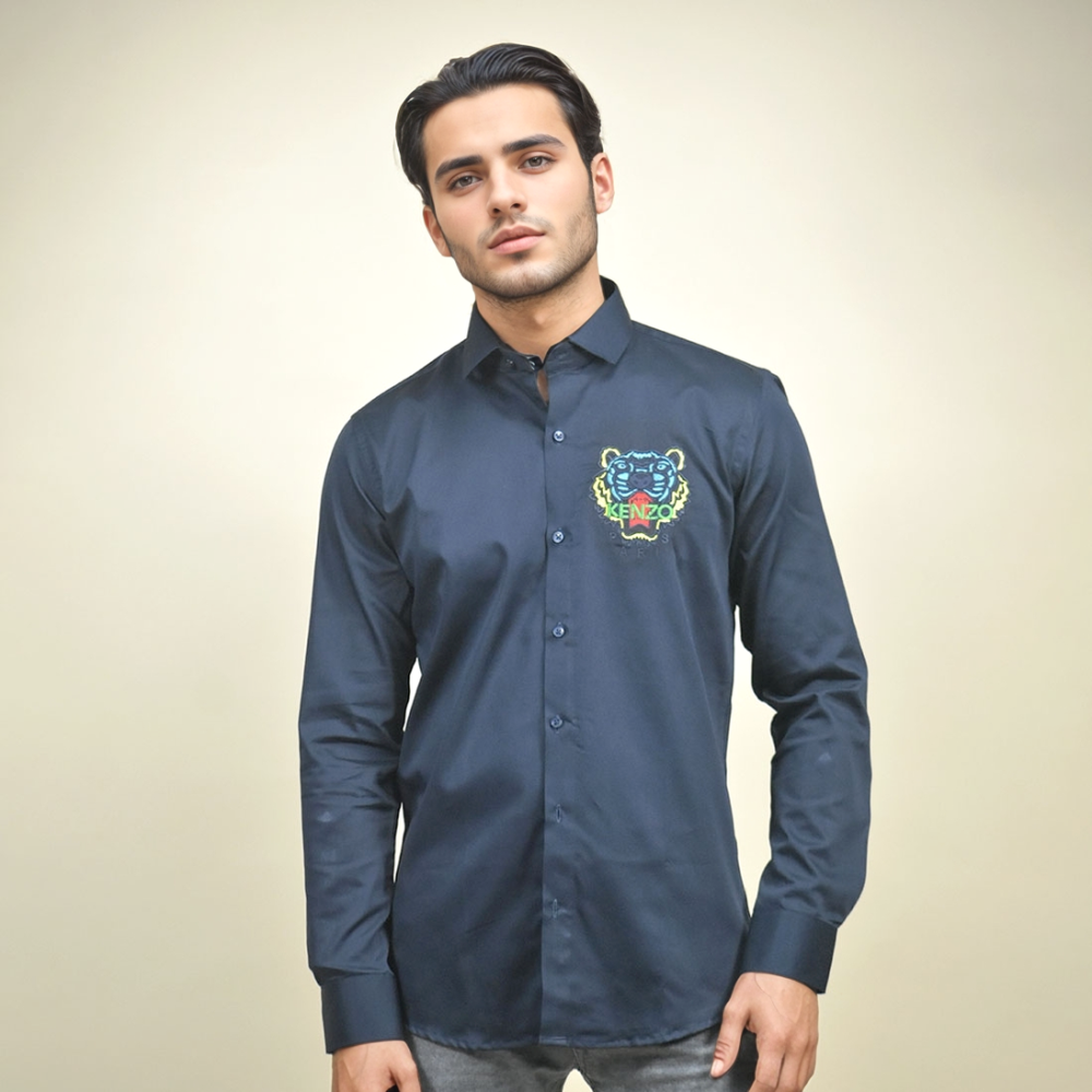 Kenzo Blue Premium Quality Shirt-1