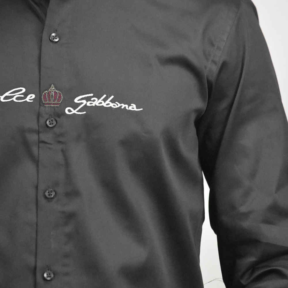 Dolce & Gabbana Black Premium Cotton Shirt-4