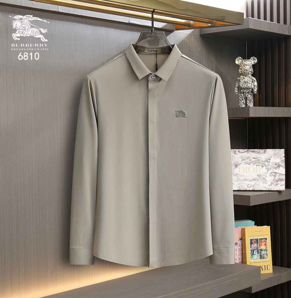 Burberry Grey Premium Quality Shirt-1