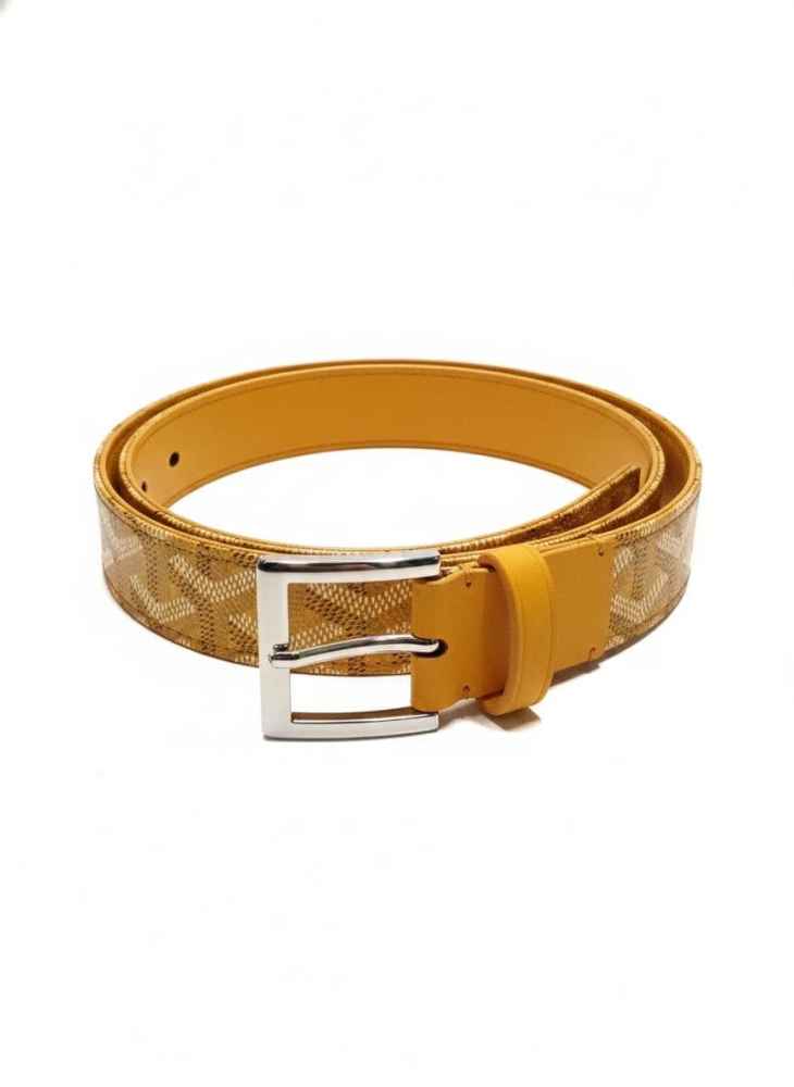 Goyard Yellow Premium Quality Belt-thumb-0