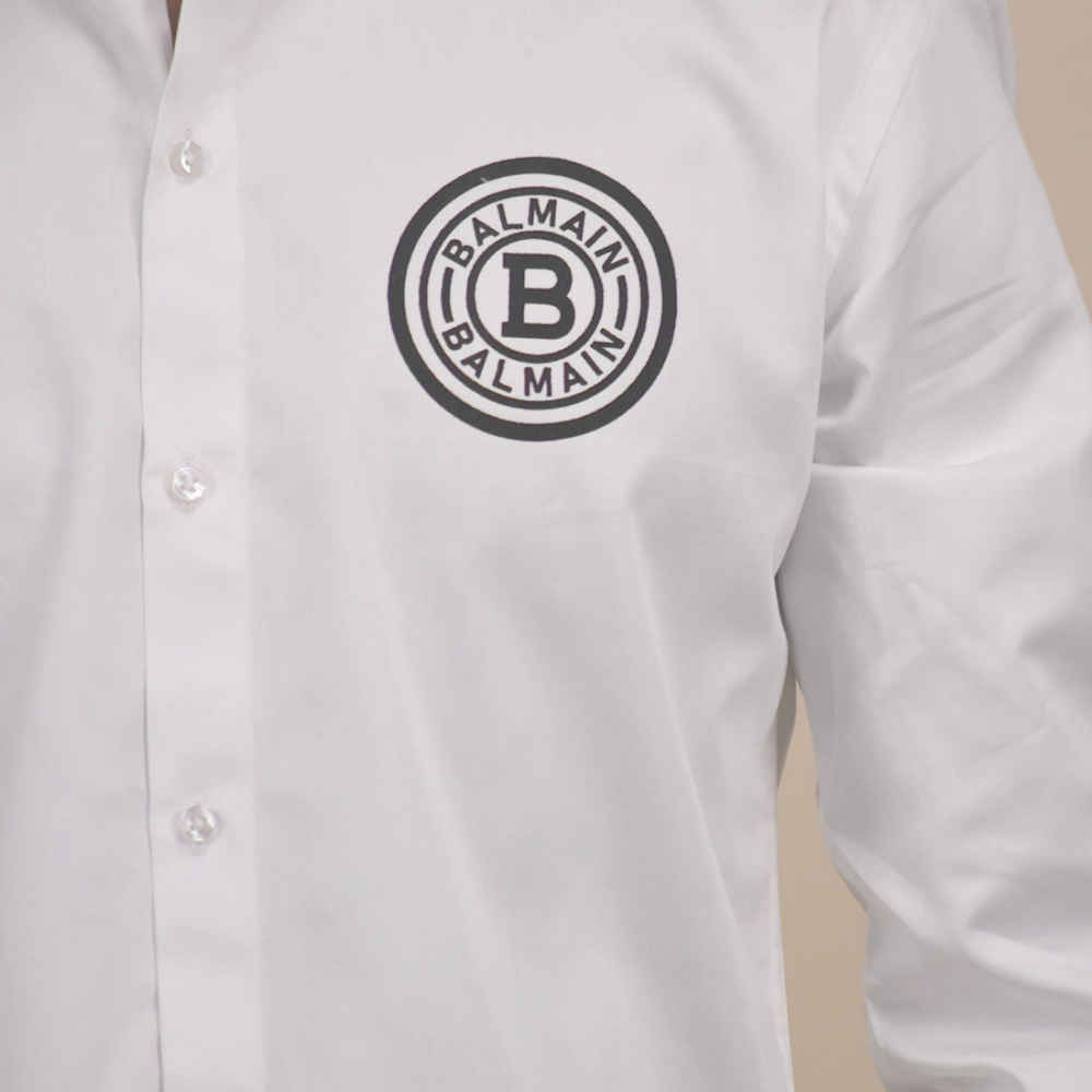 Balmain White Premium Quality Shirt-4