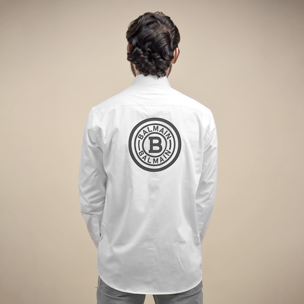 Balmain White Premium Quality Shirt-3