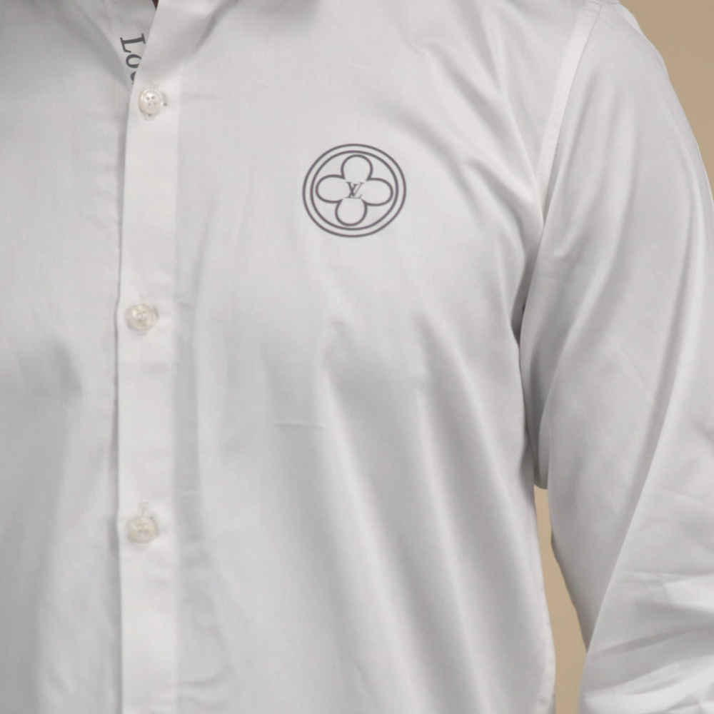 Louis Vuitton White Premium Luxury Shirt-4
