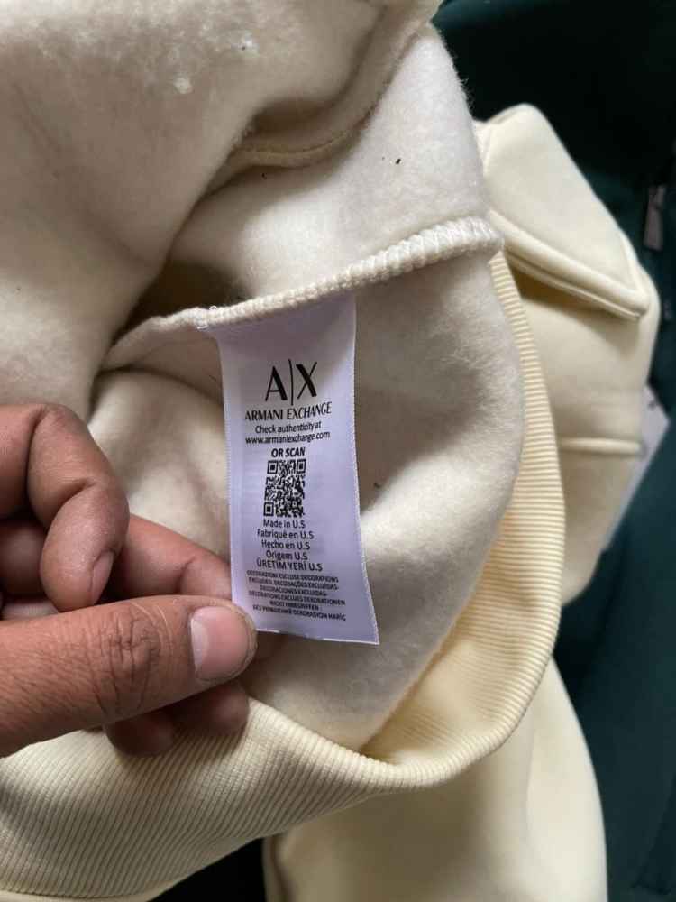 Armani Exchange Cream Authentic Zippers-thumb-3
