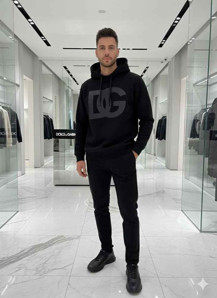 Dolce & Gabbana Black Premium Quality Hoodie-1