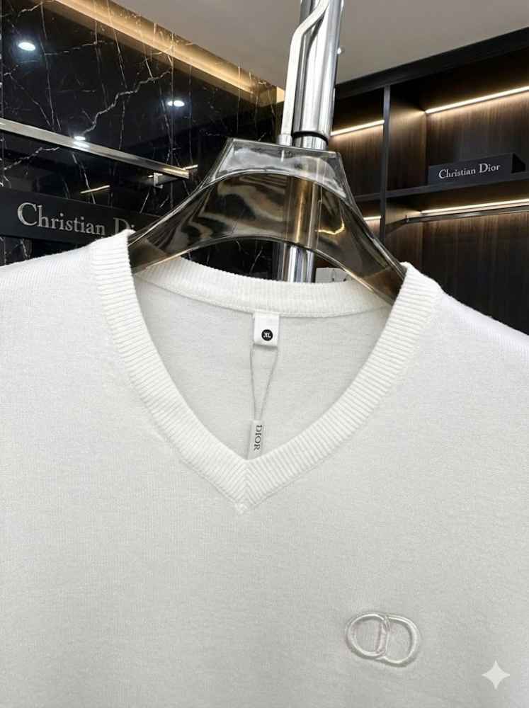 Christian Dior Embroidery White cotton Sweatshirt-1