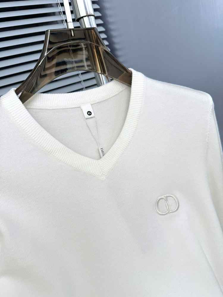 Christian Dior Embroidery White cotton Sweatshirt-2