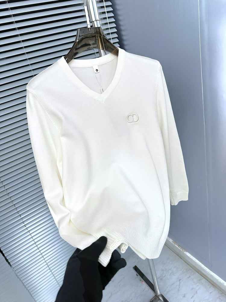 Christian Dior Embroidery White cotton Sweatshirt-4