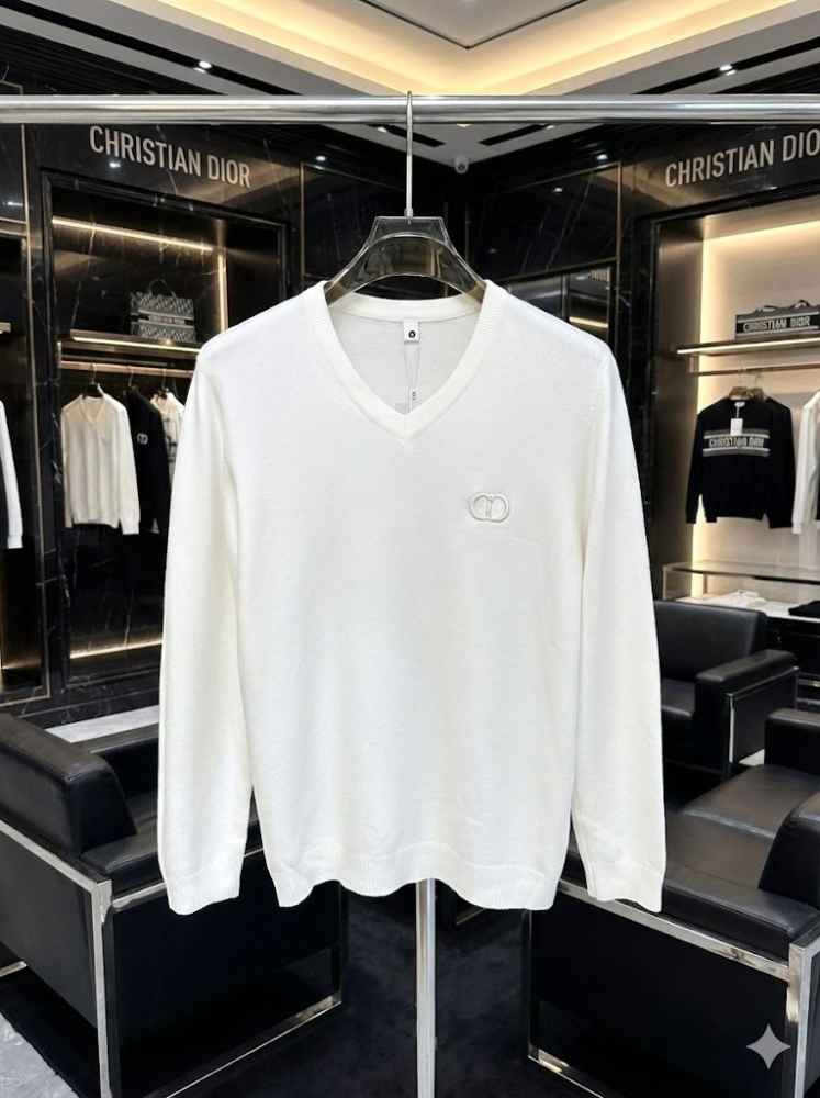 Christian Dior Embroidery White cotton Sweatshirt-3