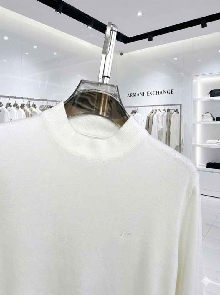 Armani Exchange White Premium Quality Sweatshirt-thumb-1