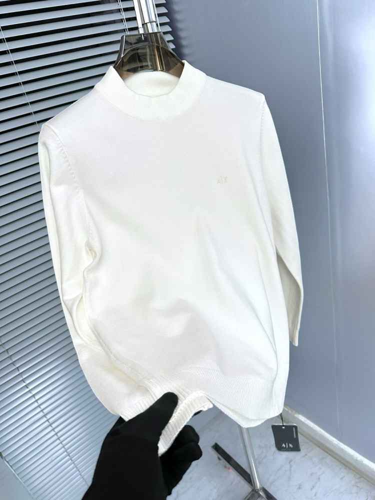 Armani Exchange White Premium Quality Sweatshirt-thumb-3