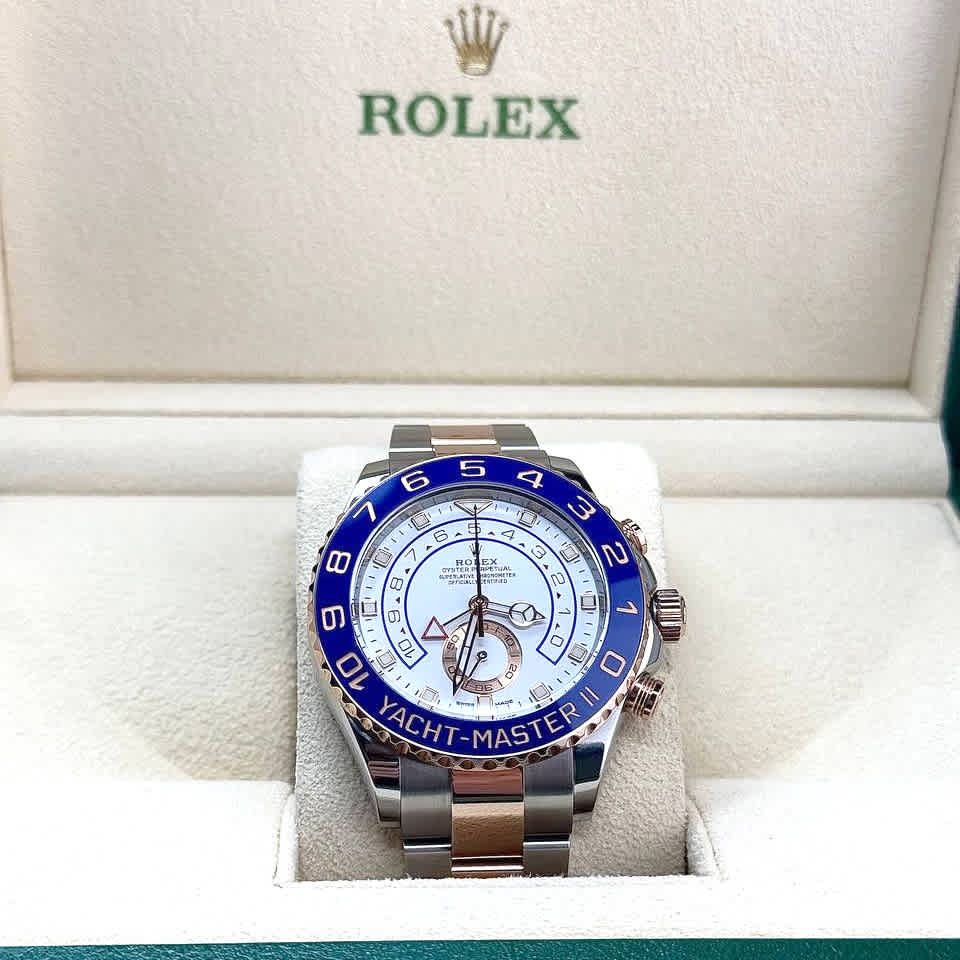 Rolex Yacht-Master II Oystersteel and Everose Gold Men's Watch 116681-5