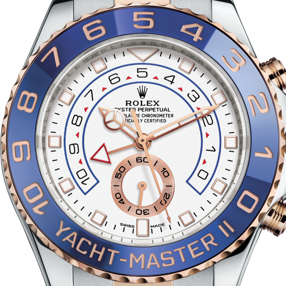 Rolex Yacht-Master II Oystersteel and Everose Gold Men's Watch 116681-1