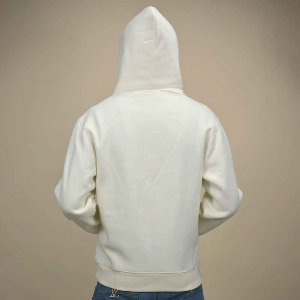 Louis Vuitton Heart Print Cream Premium Hoodie-3