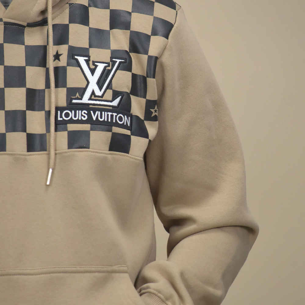 Louis Vuitton Brown Premium Quality Hoodie-thumb-4