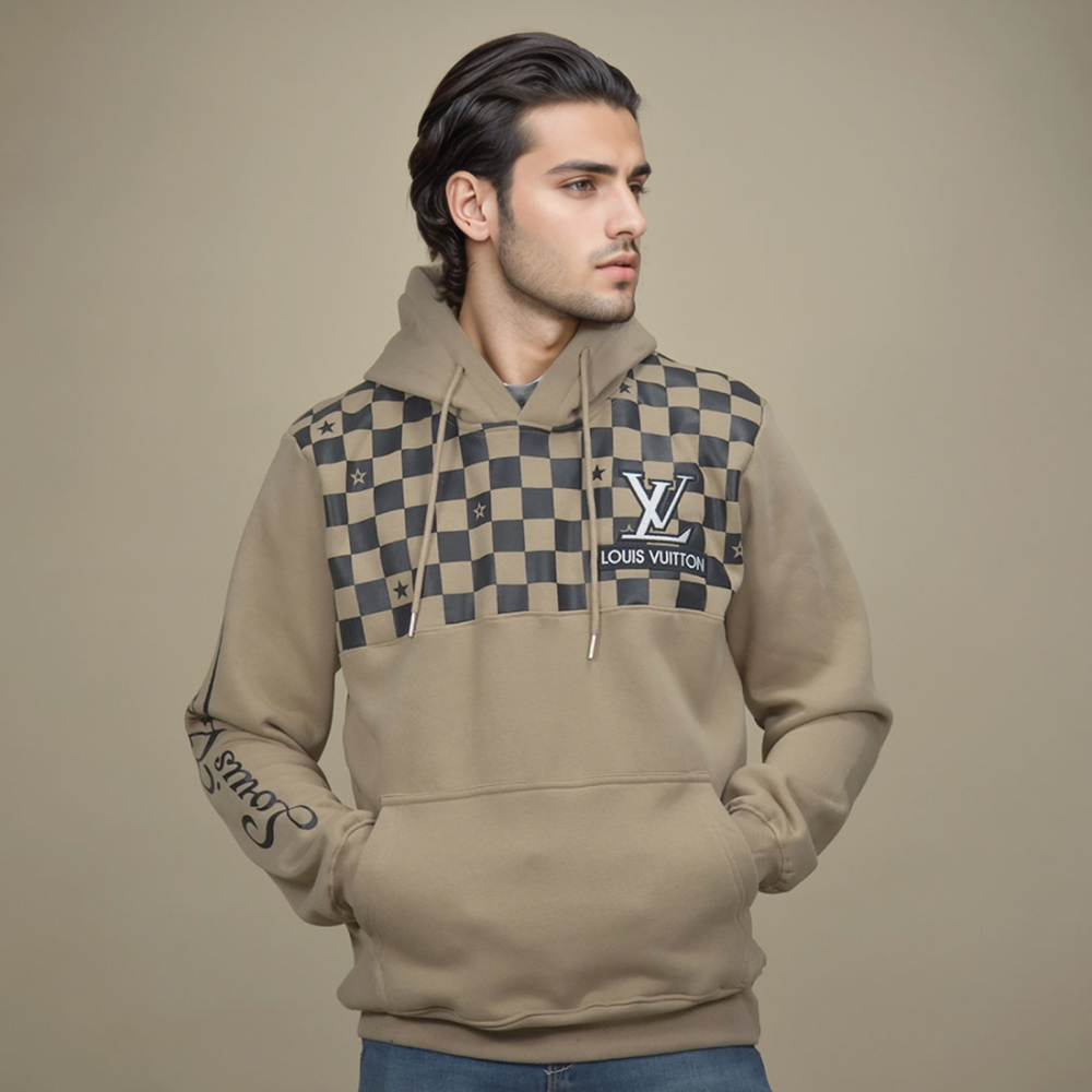 Louis Vuitton Brown Premium Quality Hoodie-thumb-1