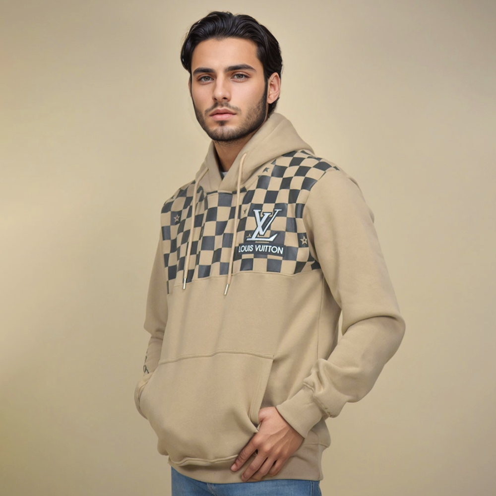 Louis Vuitton Brown Premium Quality Hoodie-thumb-0