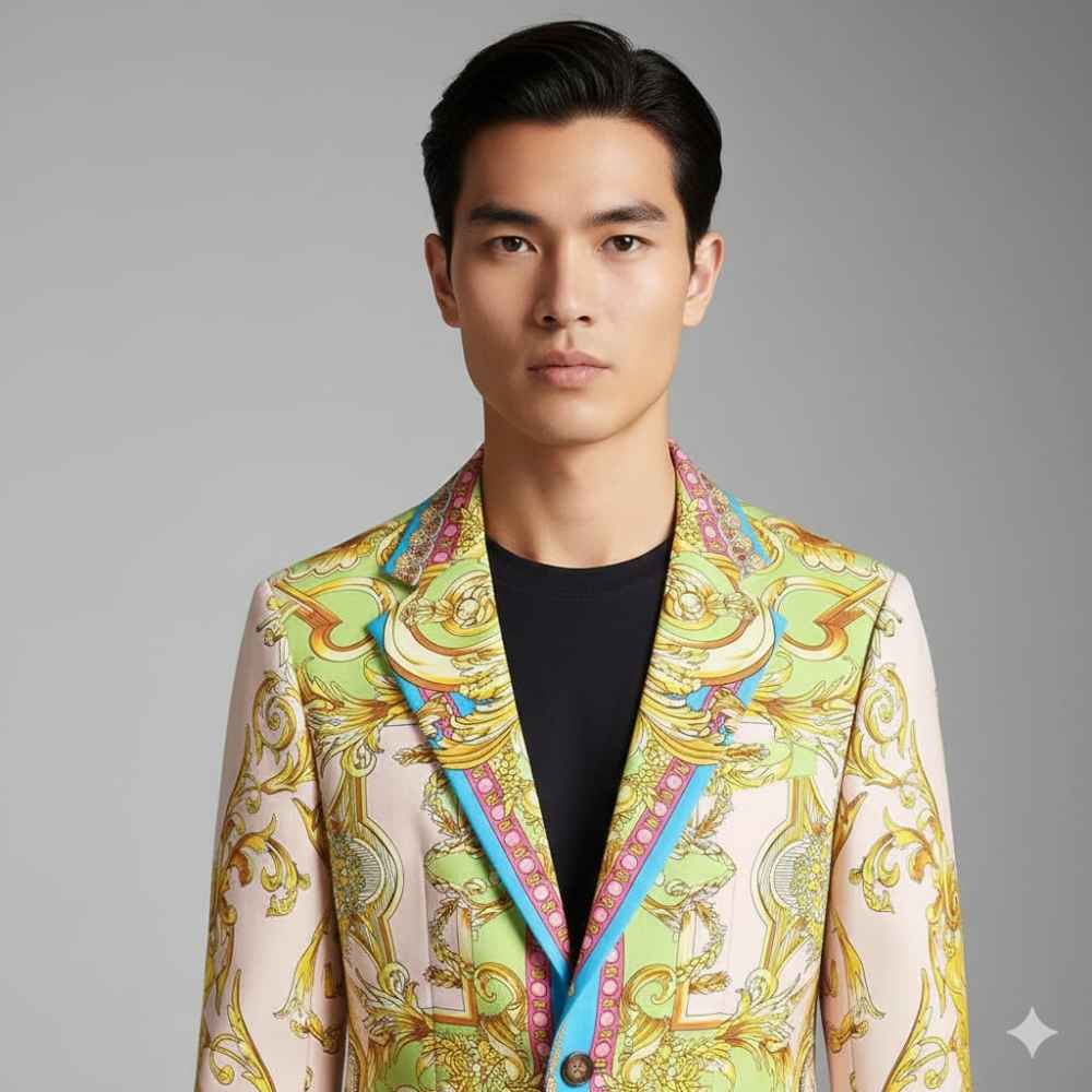 Versace Imported Yellow Premium Quality Blazer-1