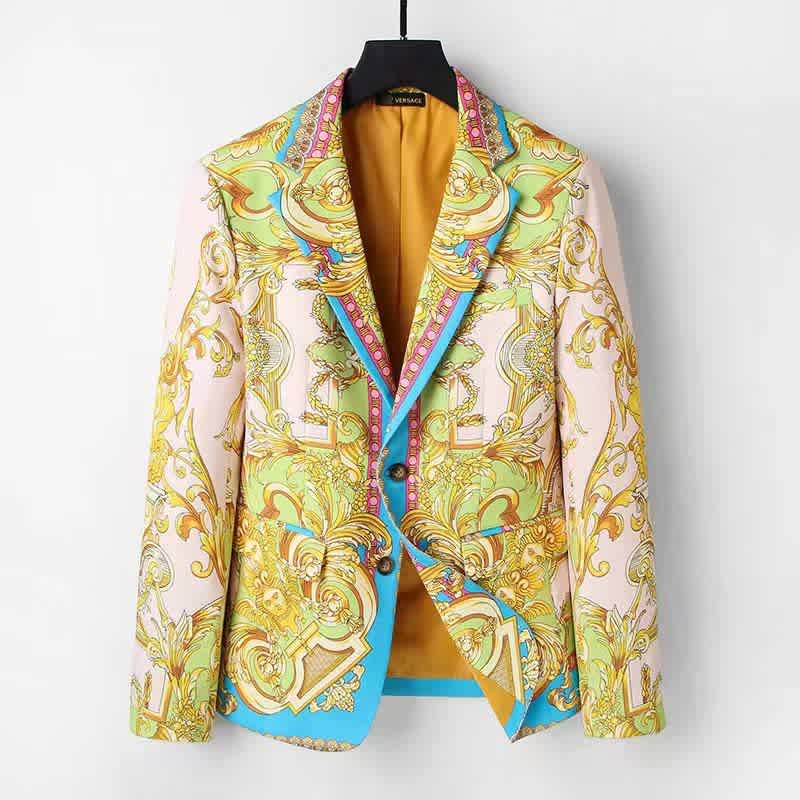 Versace Imported Yellow Premium Quality Blazer-2