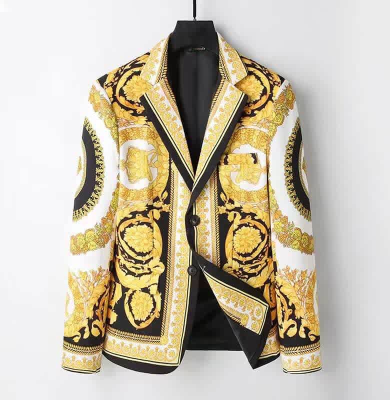Versace Imported Yellow Premium Quality Blazer-2