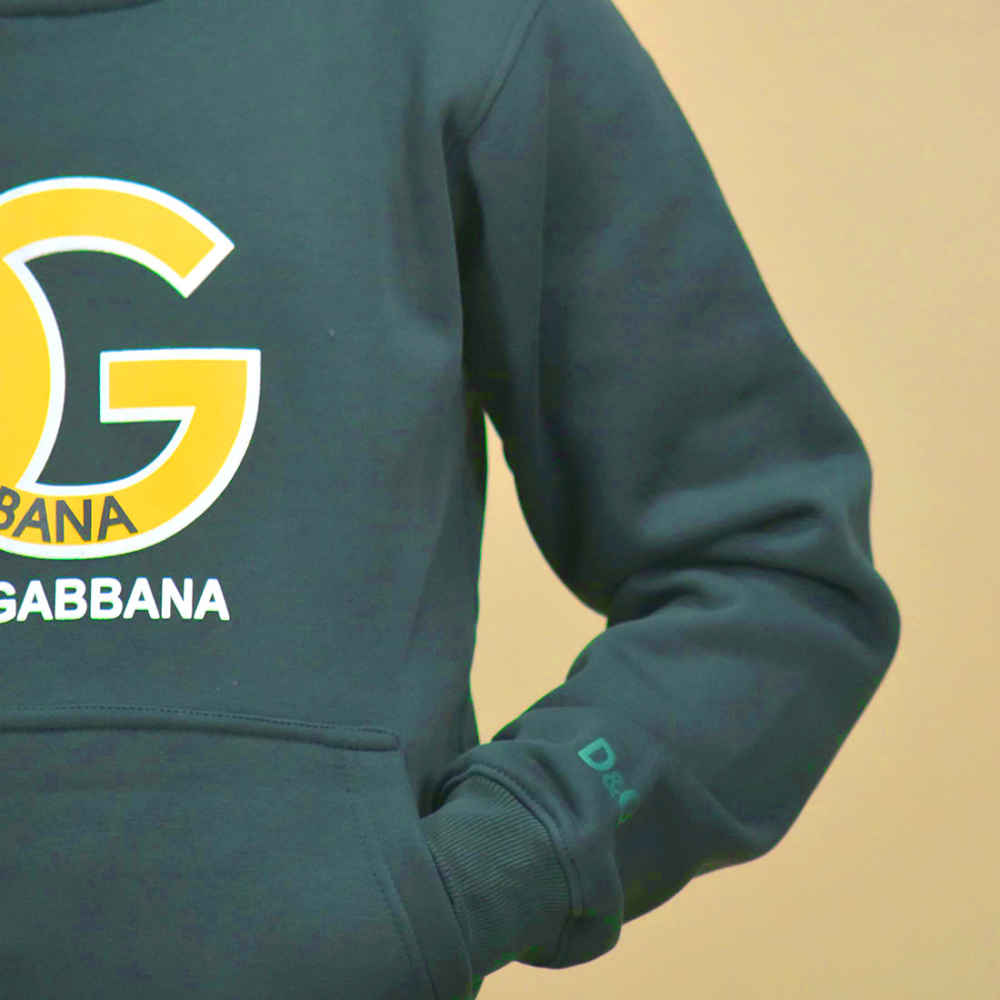 Dolce & Gabbana Dark Green Premium Quality Hoodie-4