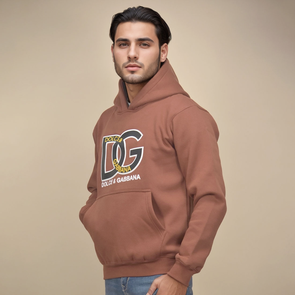 Dolce & Gabbana Brown Premium Quality Hoodie-thumb-0