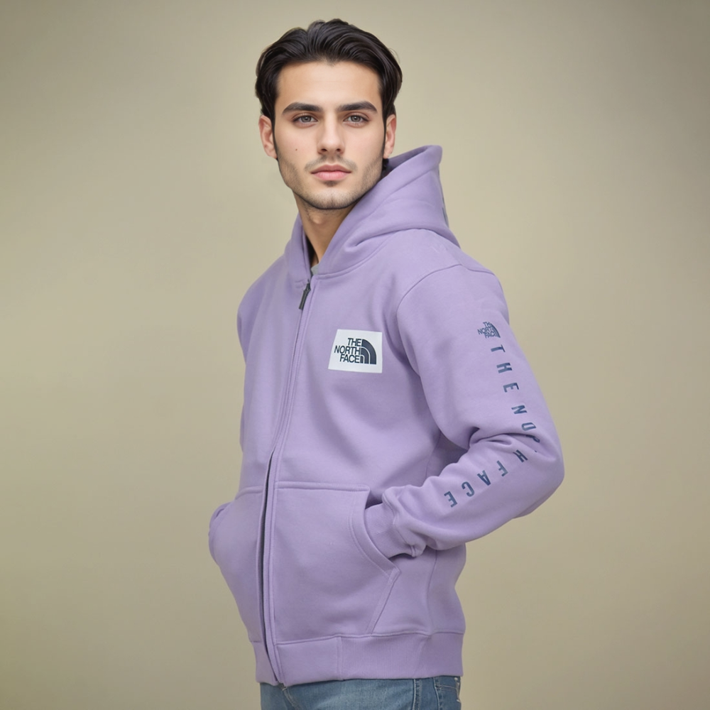 The North Face Purple Premium Quality Hoodie-thumb-0