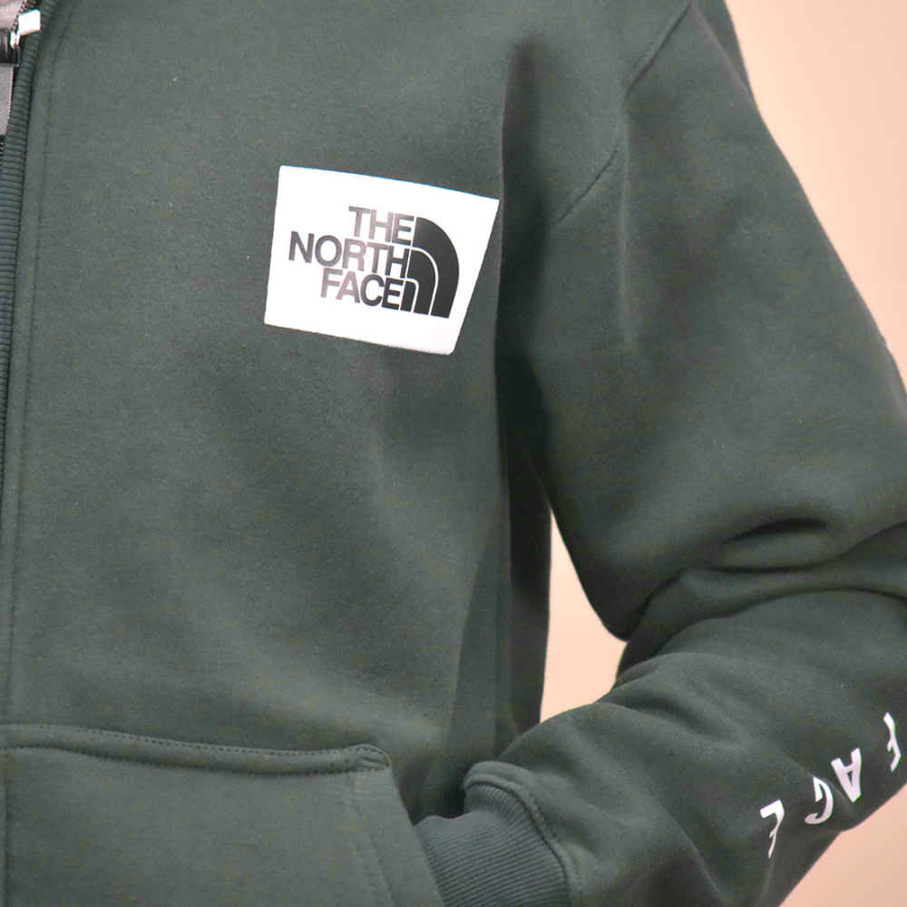 The North Face Green Premium Quality Hoodie-thumb-4