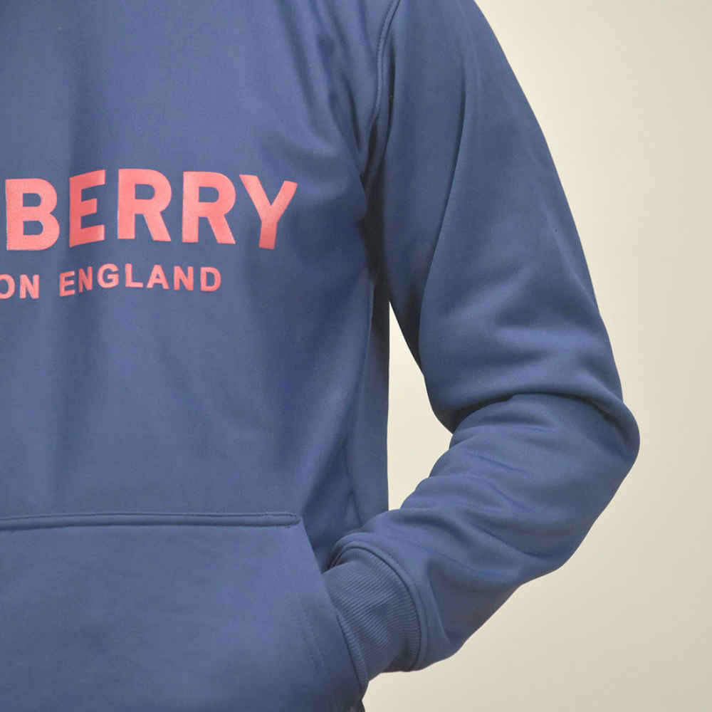 Burberry Blue Premium Quality Hoodie-thumb-4