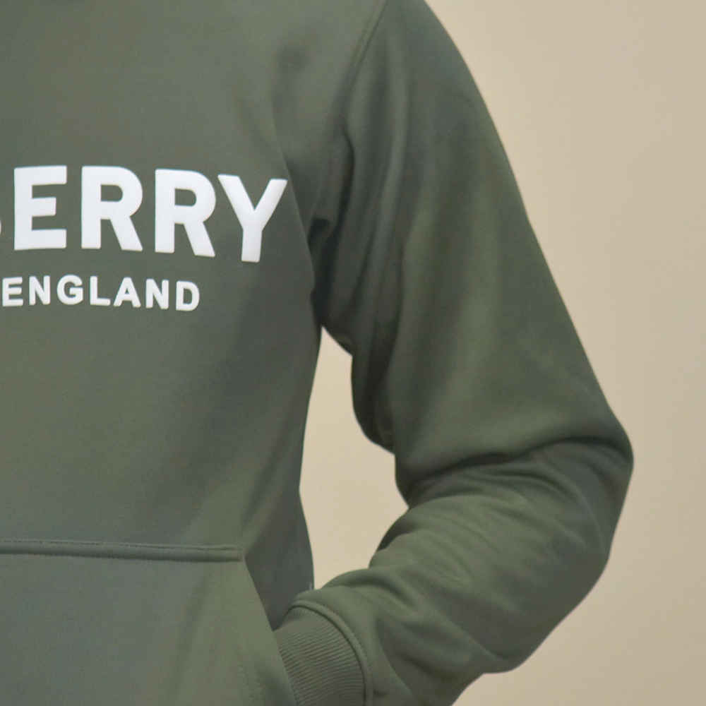 Burberry Dark Green Premium Quality Hoodie-thumb-4