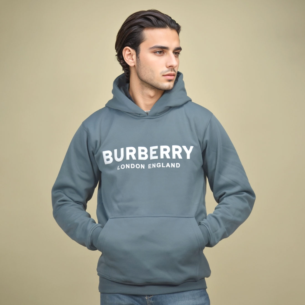 Burberry Dark Grey Premium Quality Hoodie-1