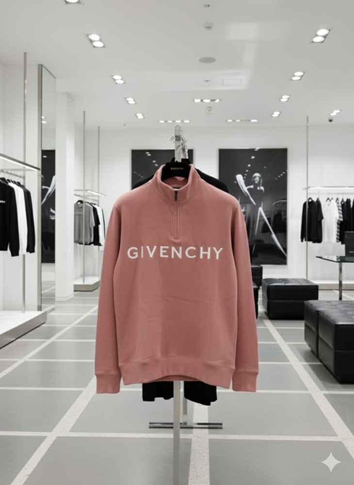 Givenchy Pink Premium Quality Sherpa Sweatshirt-6