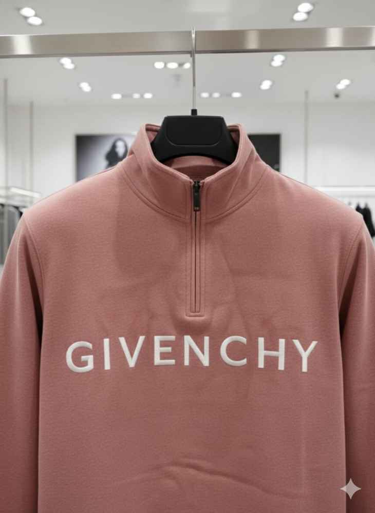 Givenchy Pink Premium Quality Sherpa Sweatshirt-4