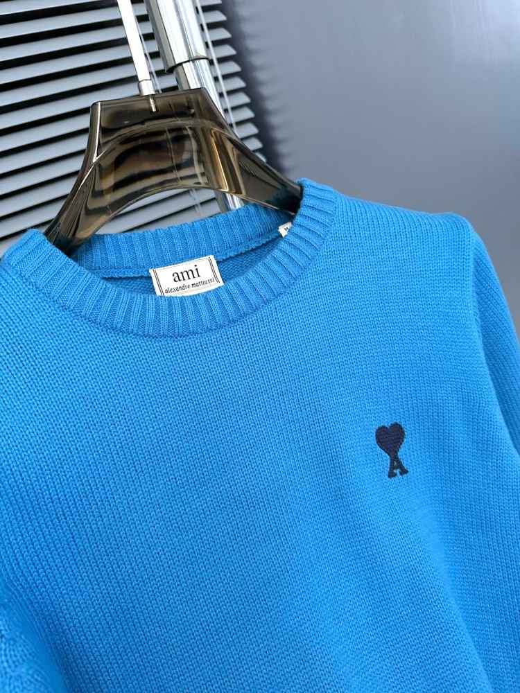 Ami Paris Blue Premium Quality Luxury Sweatshirt-1
