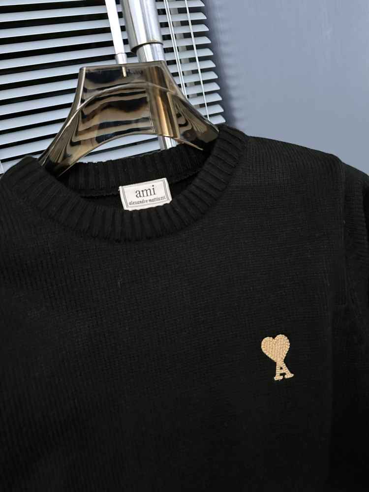 Ami Paris Black Premium Quality Luxury Sweatshirt-1