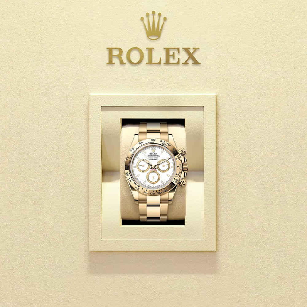 Rolex Cosmograph Daytona Oyster 44 mm Yellow Gold White Dial 126508-5