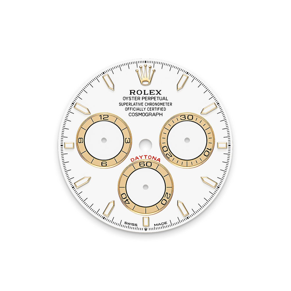 Rolex Cosmograph Daytona Oyster 44 mm Yellow Gold White Dial 126508-3